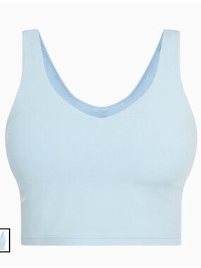 Aerie Longline Sports Bra Tank Blue Large NWT Workout Yoga Crop Top